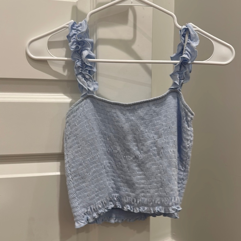 forever 21 womans small blue tank top